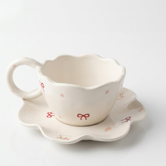 Porcelain Mug & Saucer